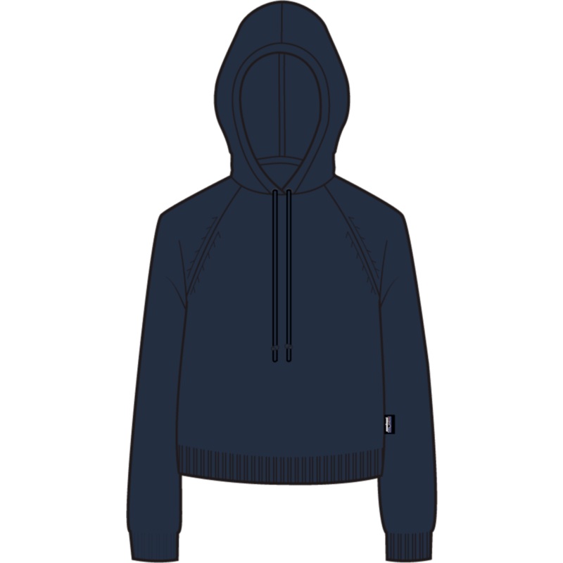 Patagonia Womens Recycled Wool Blend Hooded Pullover Sweater 2024 in Smolder Blue