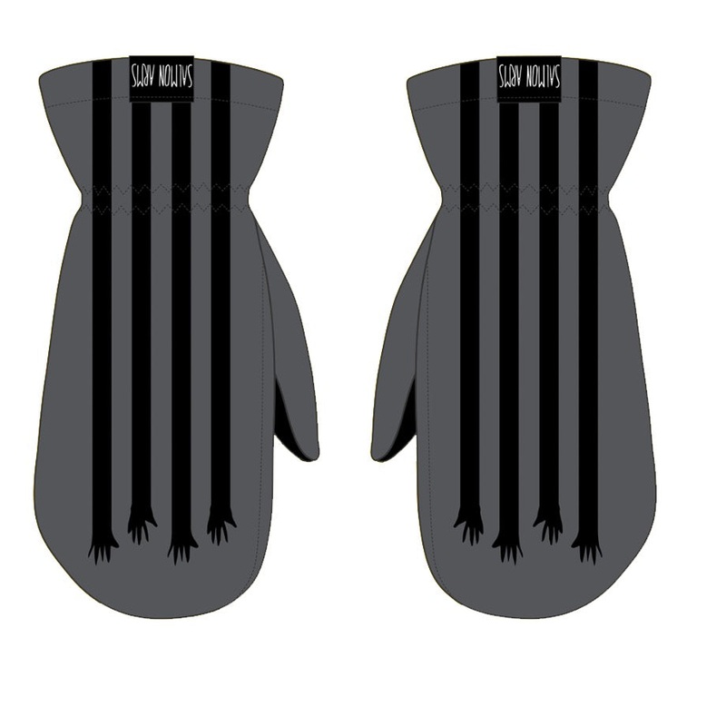 Salmon Arms Classic Mitt in Grey Stripes 2024