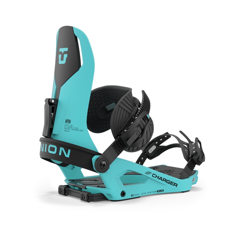 Union Charger Splitboard Snowboard Binding in Cyan 2024