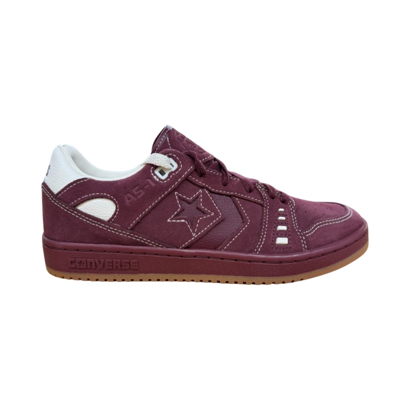 Converse AS-1 Pro Ox Skate Shoe in Burgandy White and Gum