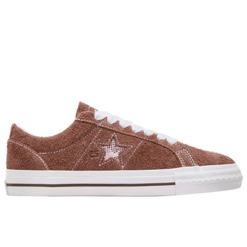Converse Cons x Quartersnacks One Star Pro in Dark Clove and White