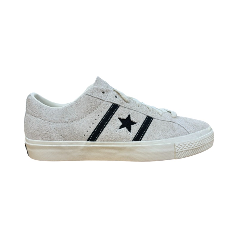 Converse One Star Academy Pro Ox Skate Shoe in Egret White and Black