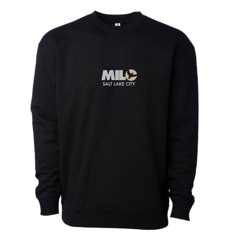 Milosport Club Crew Sweatshirt in Black and Tan