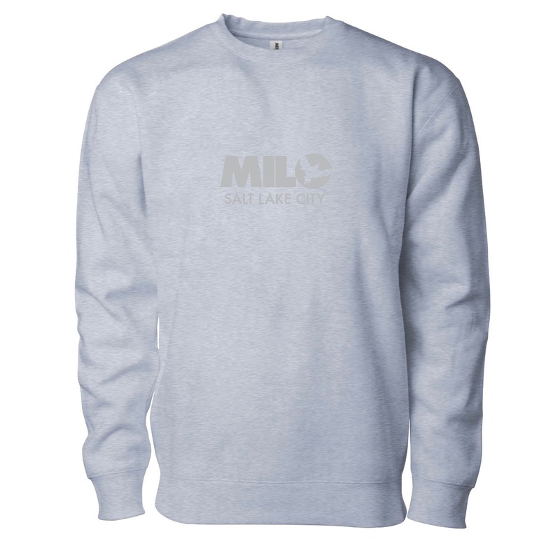 Milosport Club Crew Sweatshirt in Grey and Grey