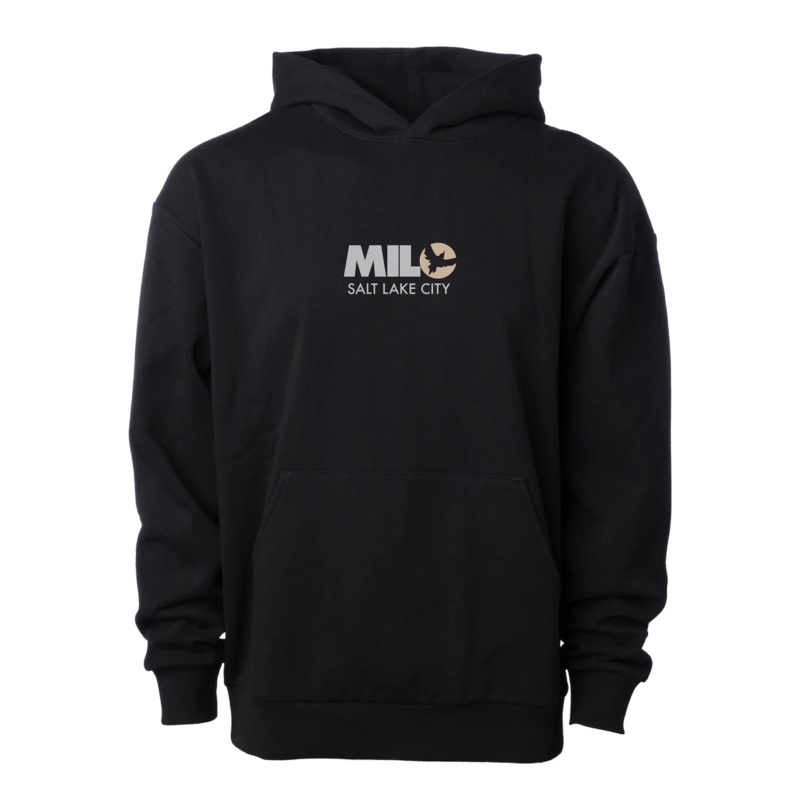 Milosport Club Hooded Sweatshirt in Black and Khaki