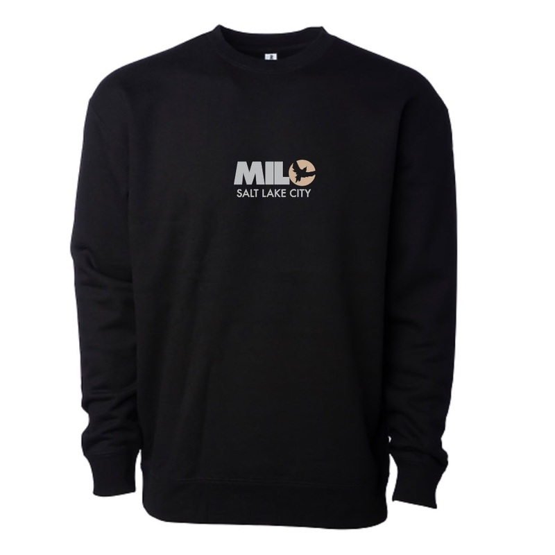 Milosport Stack Crew Sweatshirt in Black