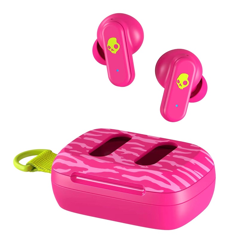 Skullcandy Dime 3 Ear Bud in Acid Hot Pink