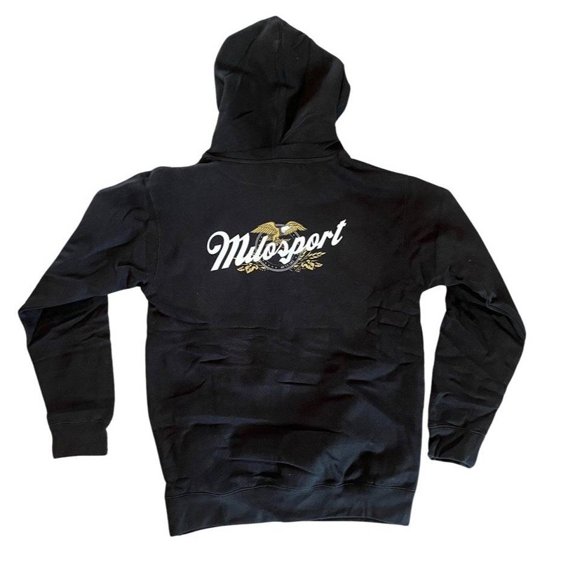 Milosport 40 Years Strong Heavyweight Hoodie in Black