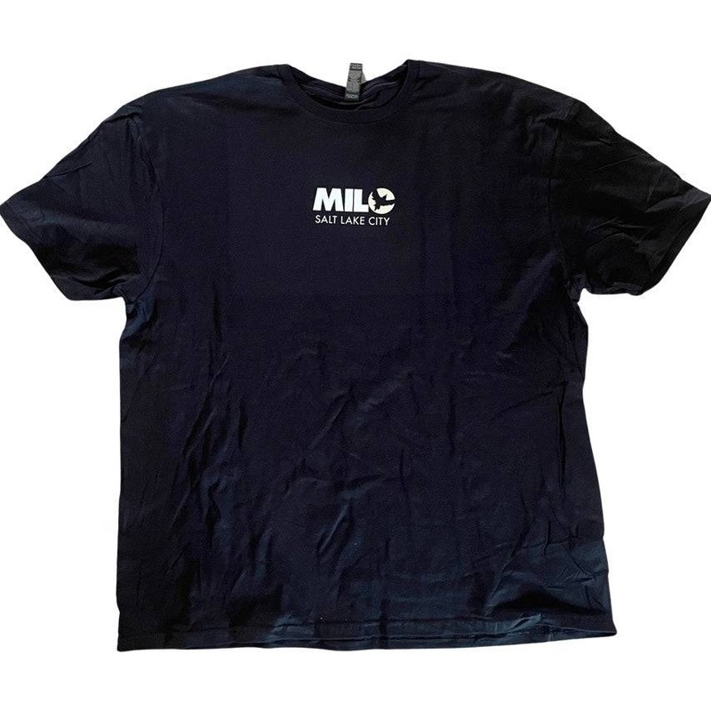 Milosport Club T Shirt in Black and Khaki