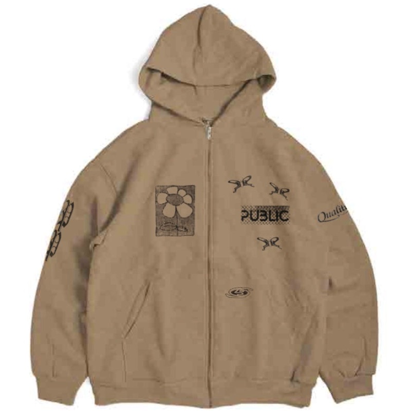 PUBLIC Sum Zip Hooded Sweatshirt 2025