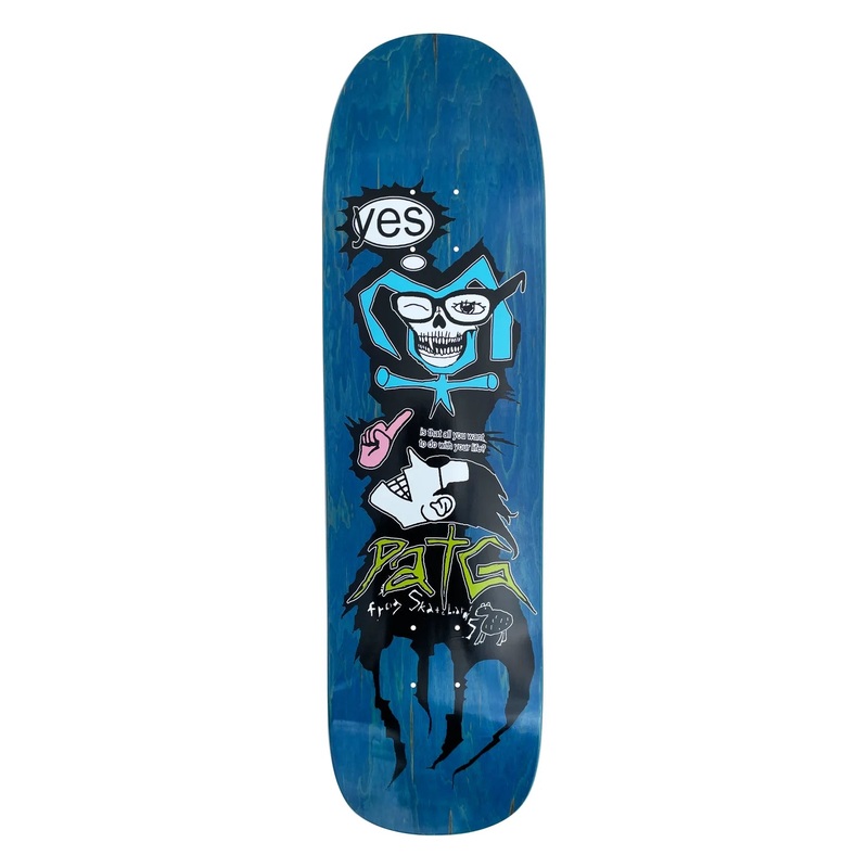 Frog Disobediant Child (Pat G) Shaped Skateboard Deck