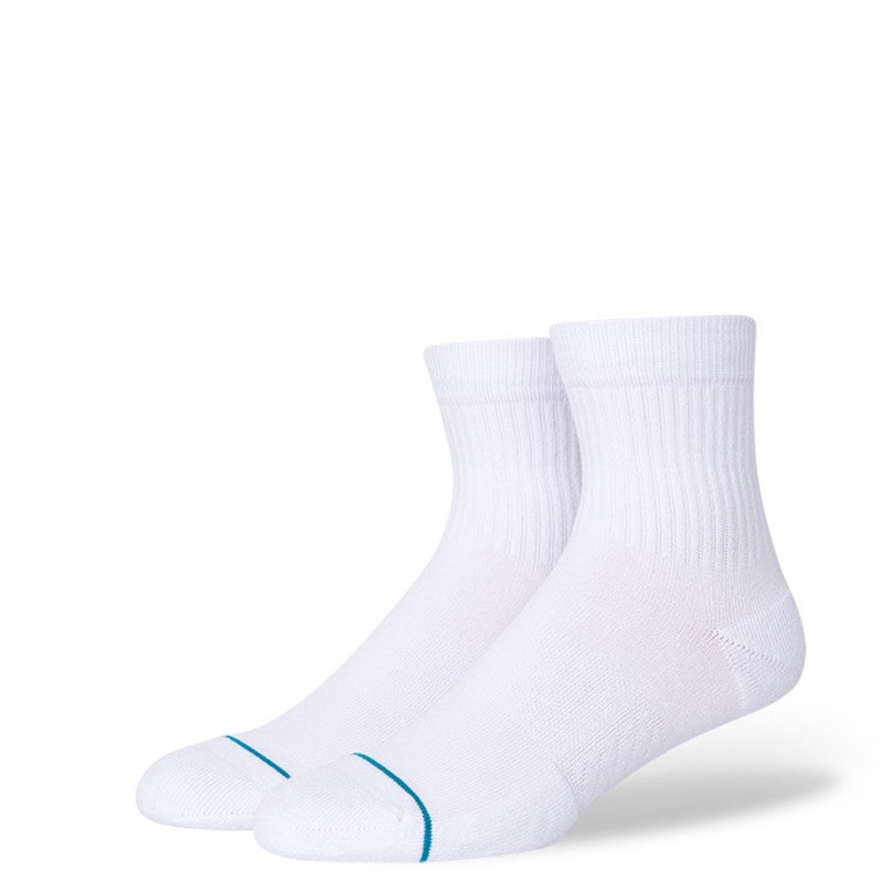 Stance Icon Quarter Socks in White