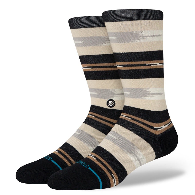 Stance Trail Bound Crew Socks in Black