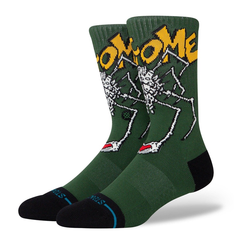 Stance Welcome Wilbur Crew Socks in Green