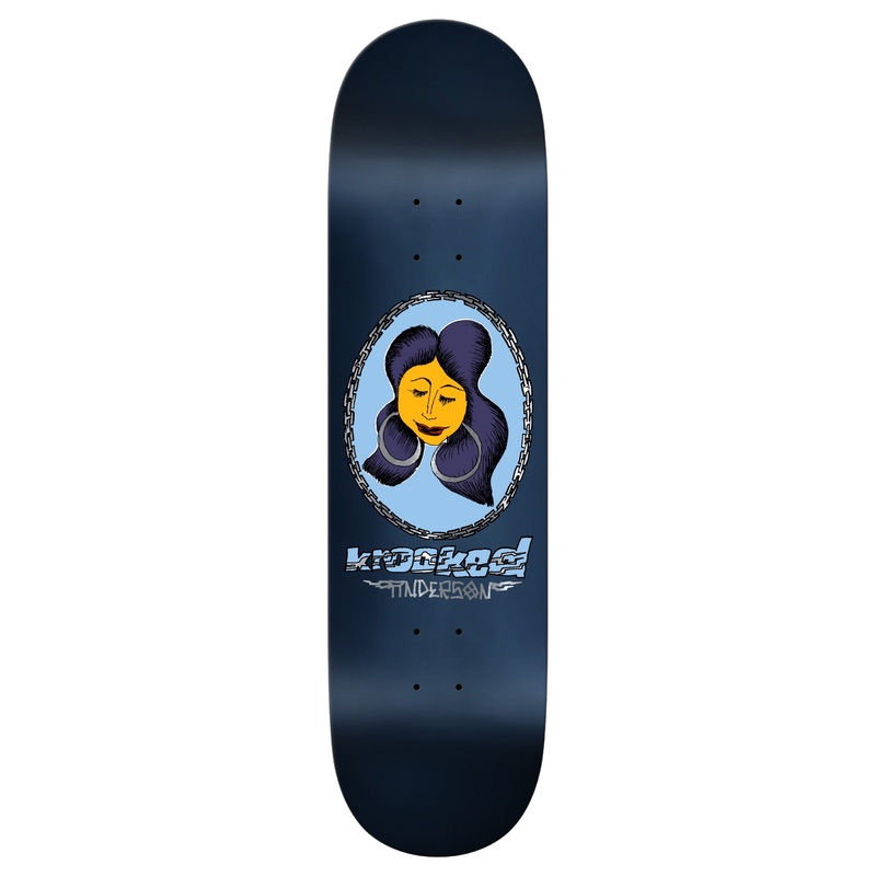 Krooked Manderson Chain Frame in Navy Skate Deck