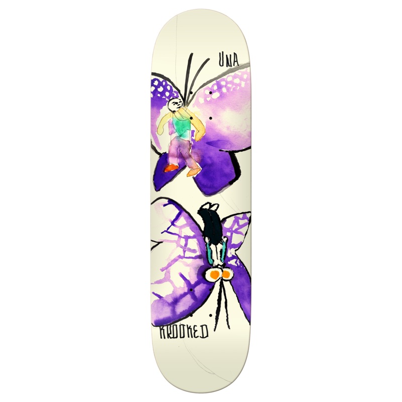 Krooked Una Butterflies Skate Deck