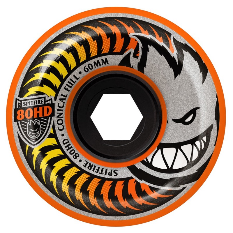 Spitfire Fade Orange Conical Full 80 HD Skate Wheels