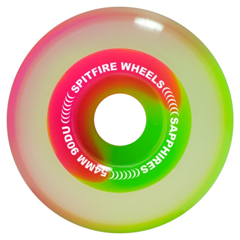 Spitfire Sapphire Neon Pink and Green Skate Wheels