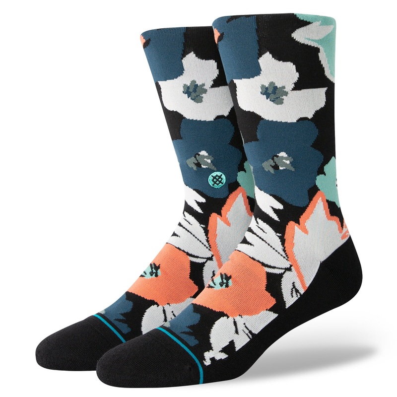 Stance Flower Beds Crew Sock in Black