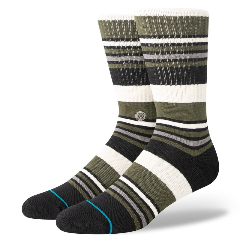 Stance Mossy Sock in Dark Green