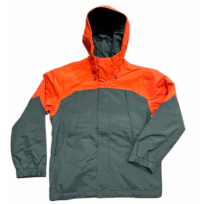 Vans MTE Hellbound Snow Jacket in Fiesta and Green Gables