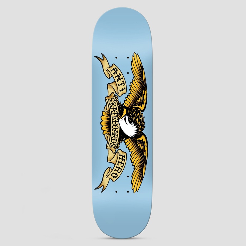 Anti Hero 8.28 Classic Eagle Skateboard Deck Light Blue