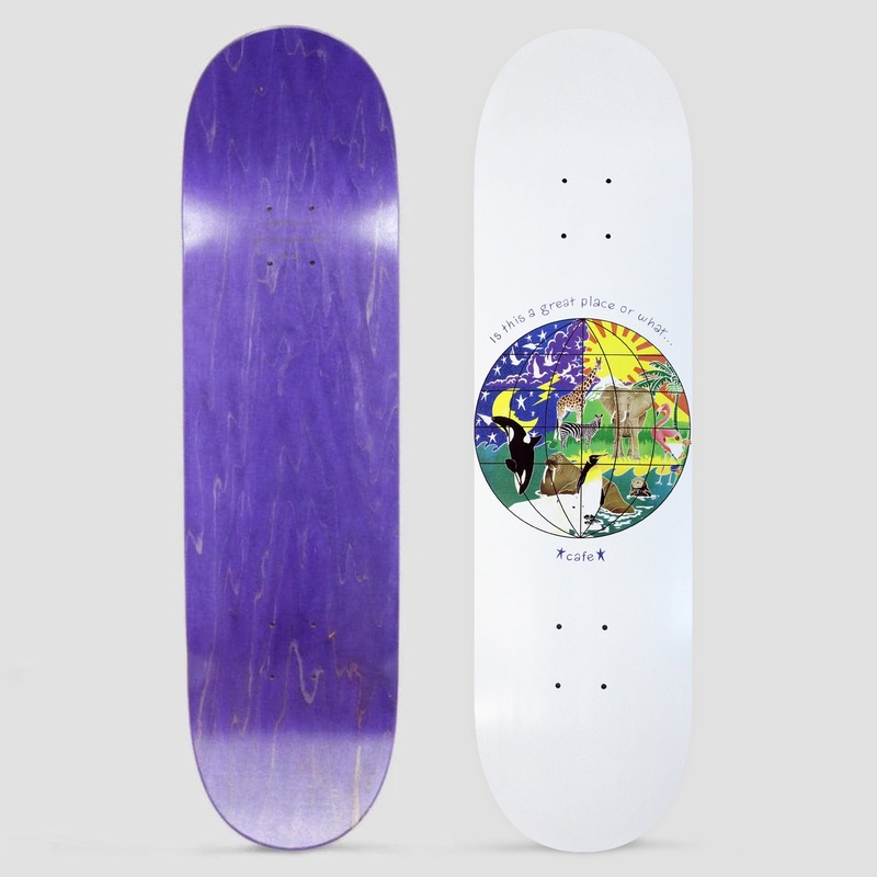 Skateboard Cafe 8.7 Great Place Skateboard Deck White
