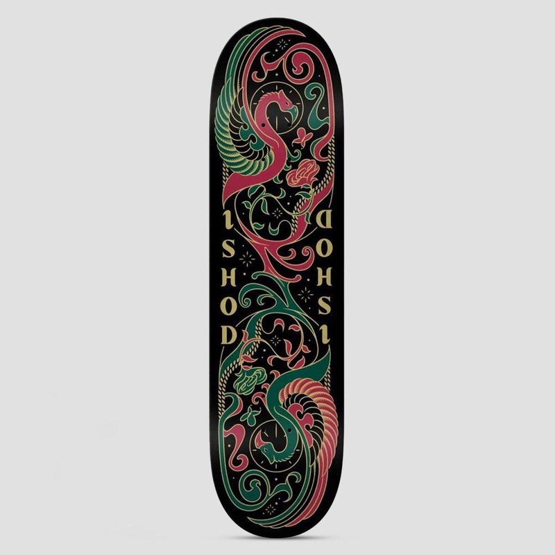 Real 8.25 Ishod Illuminated Twin Tail Skateboard Deck Multi