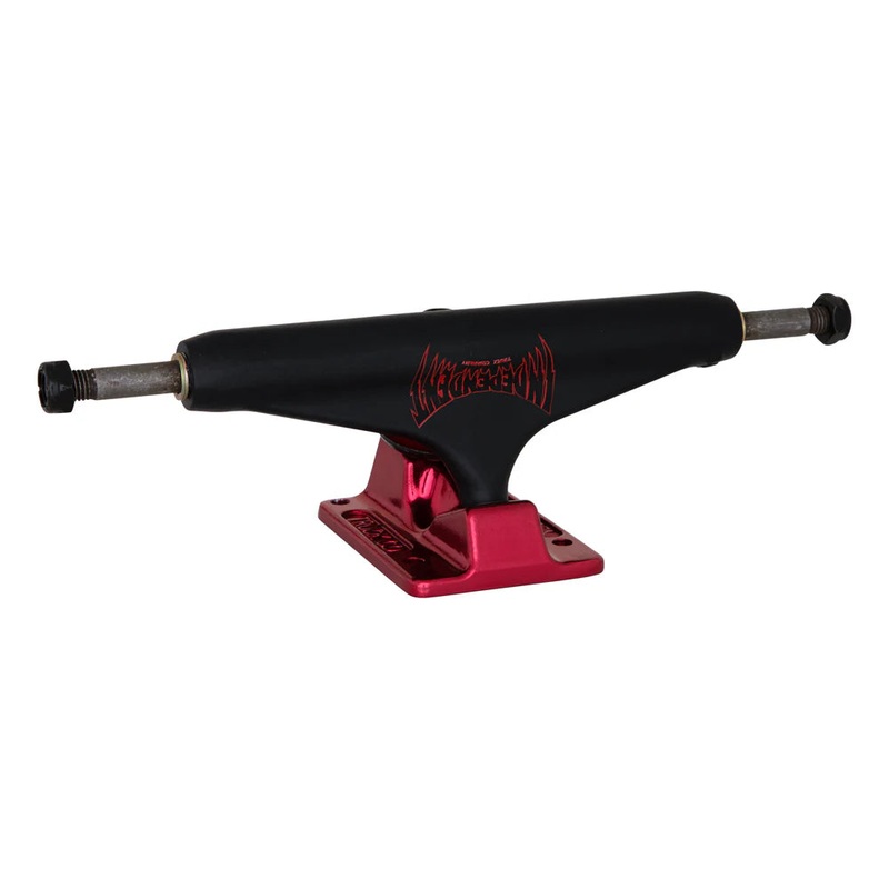 Independent - Forged Hollow Voltage Span Black/Ano Red Trucks (144/149)