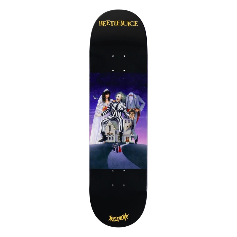 Welcome - Welcome x Beetlejuice Showtime on Popsicle Black/Purple Dip Deck (8.5")