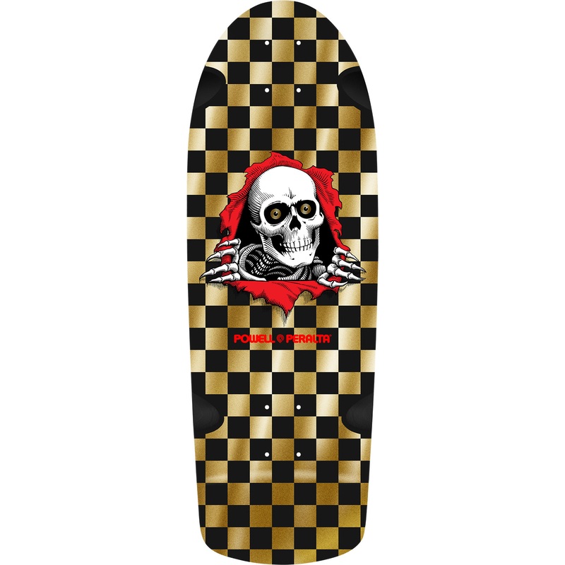 Powell - Powell Peralta OG Ripper Checker Reissue Gold Foil Deck (10")