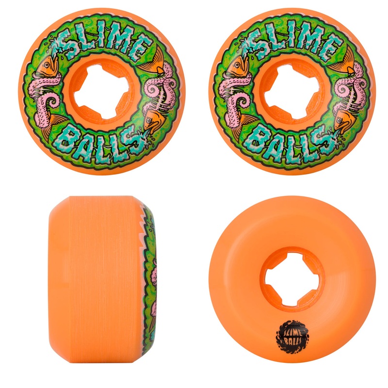Slime Balls - Fish Balls Speed Balls Orange Wheels (56mm) *SALE