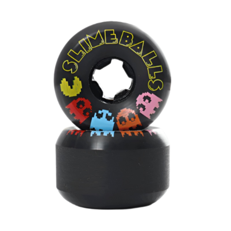 Slime Balls - PAC-MAN Vomit Mini Black 97a Wheels (54mm) *SALE