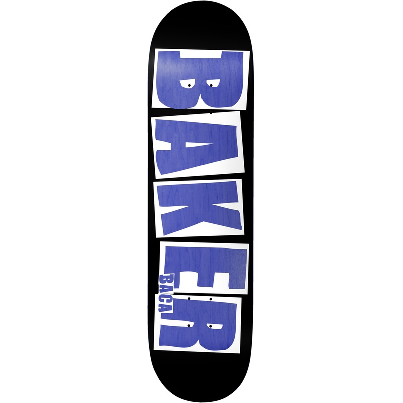 Baker - Sammy Baca Brand Name Black / Veneer Deck (8.25")