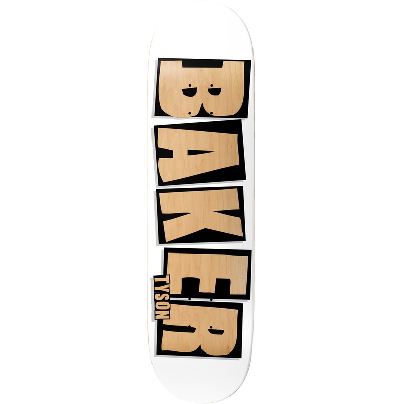 Baker - Tyson Peterson Brand Name White / Veneer Deck (8.5")