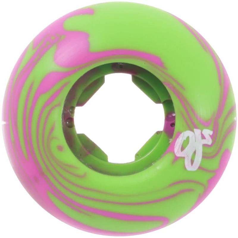 OJ - Swamp Pink Green Swirl 99a Wheels (45mm) *SALE