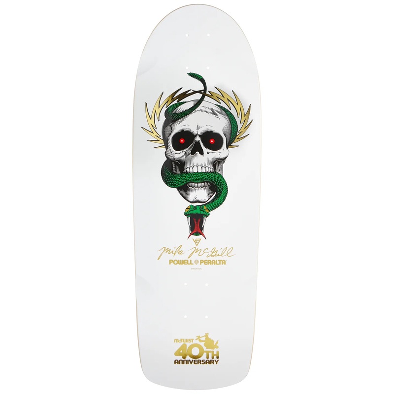 Powell - McGill 40th McTwist White Deck (10")