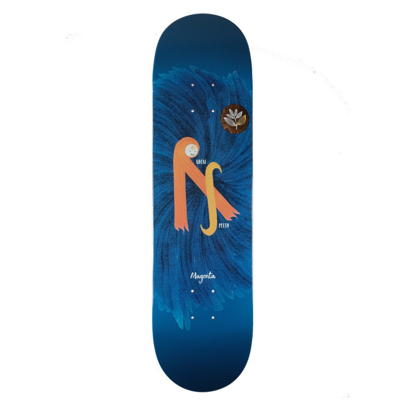 Magenta - Ruben Initials Deck (8.12")