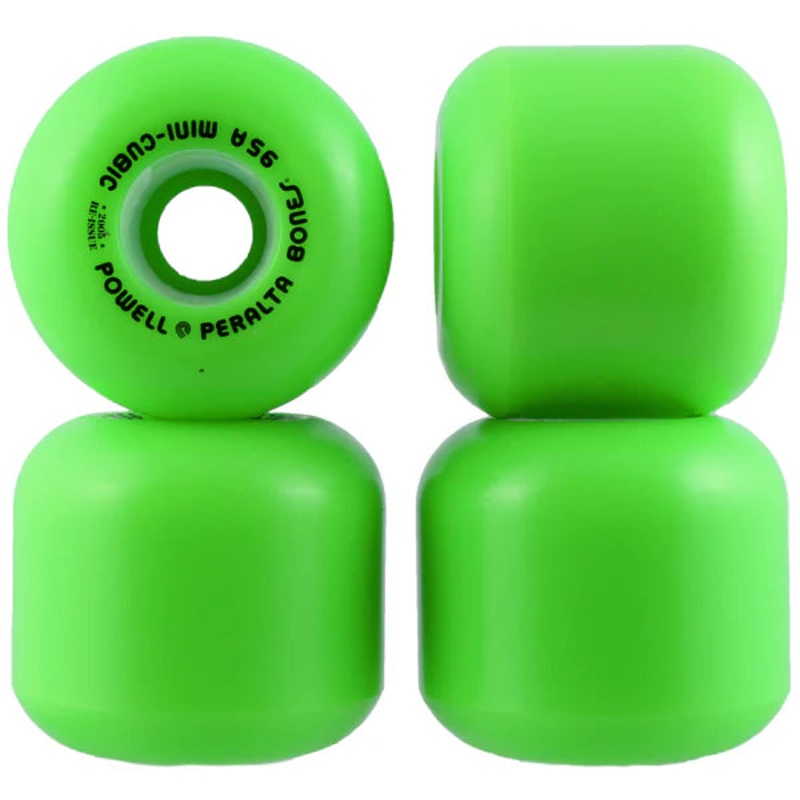 Powell - Mini Cubic Green 95a Wheels (64mm)