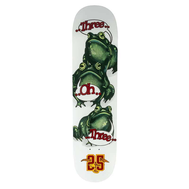 303 Boards - 303 Frogs White Deck (Multiple Sizes) *SALE