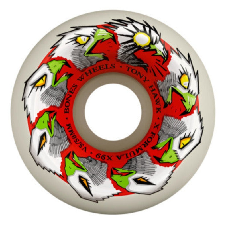 Bones - Hawk Animation V5 Sidecut X-Formula 99A Wheels (58mm/60mm)