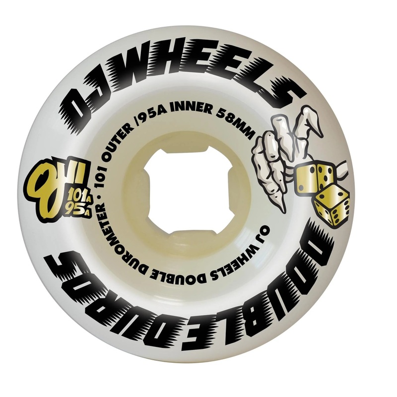 OJ - Double Duro Mini Combo 101a/95a White Wheels (58mm)