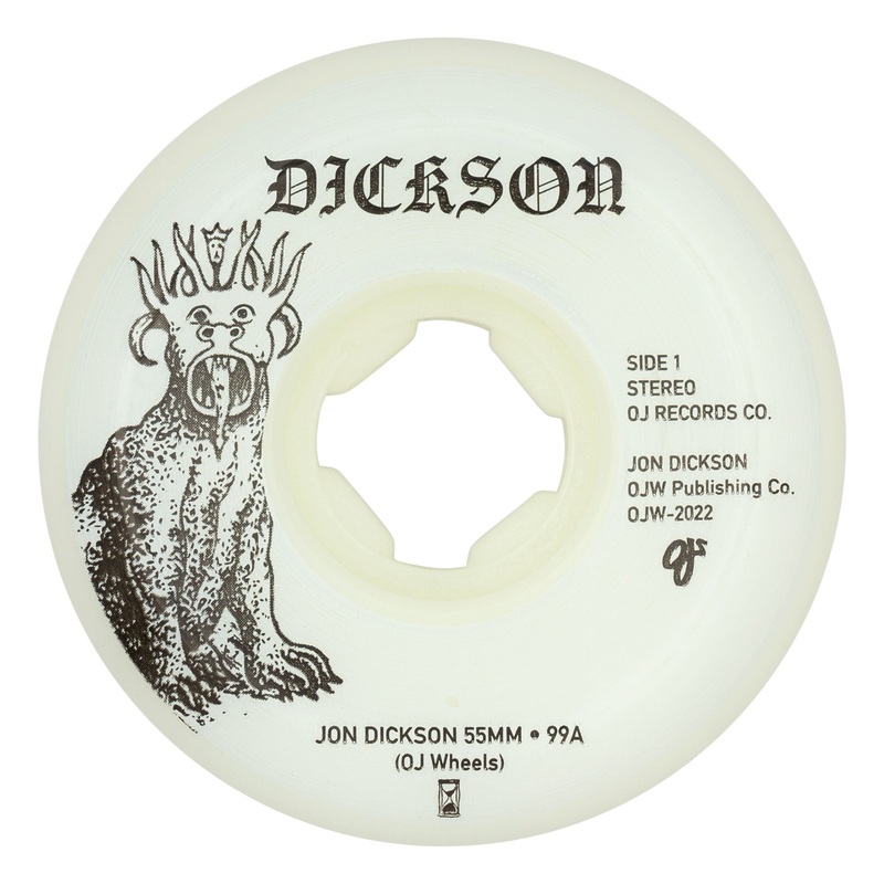OJ - Jon Dickson Hi-Fi Original White Hardline 99a Wheel (55mm) *SALE