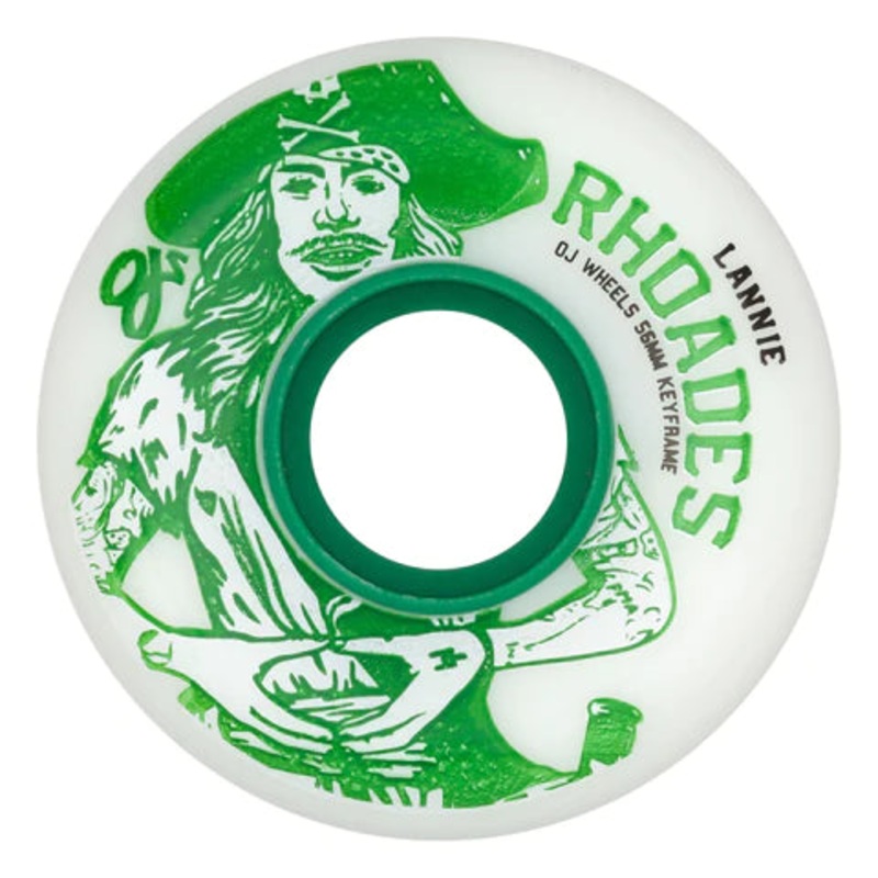 OJ - Lannie Rhoades Oside Pirate 2 Keyframe White 87a Wheels (56mm) *SALE