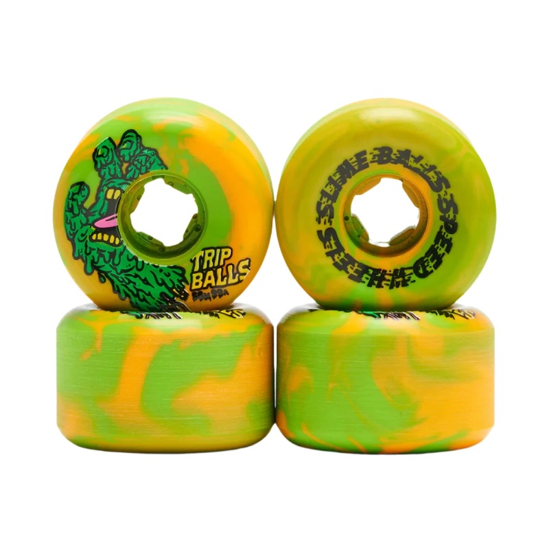 Slime Balls - Face Melter Trip Balls Green Orange Swirl 99a Wheels (56mm)