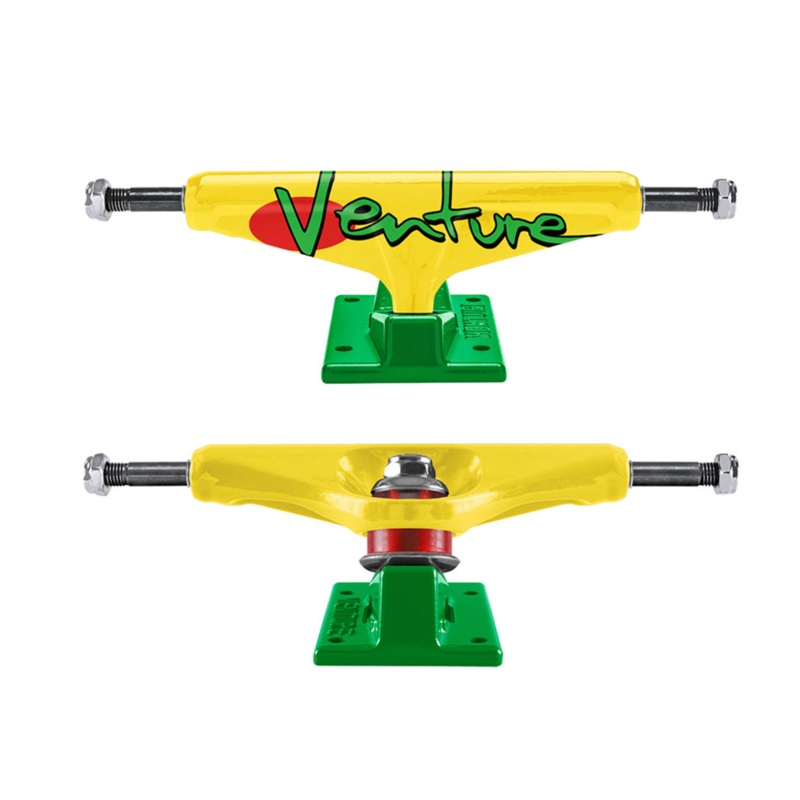 Venture - '92 Fullbleed Yellow/Green Trucks (5.2H/5.6) *SALE