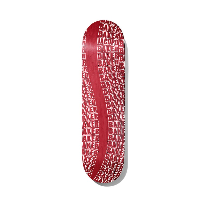 Baker - Jacopo Wavy Red Deck (8.125") *SALE