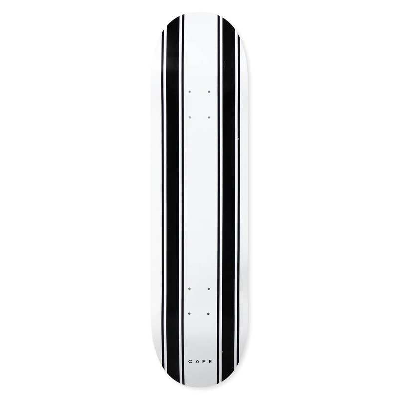 Cafe - Stripe White/Black Deck (8.25") *SALE