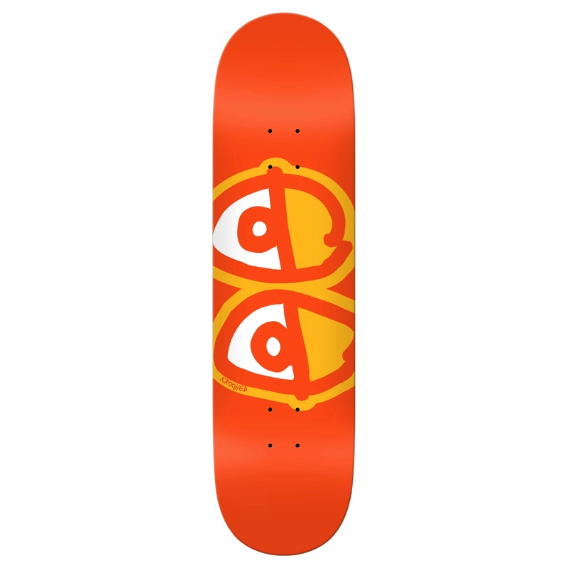 Krooked - Team Eyes Orange Deck (8.25")