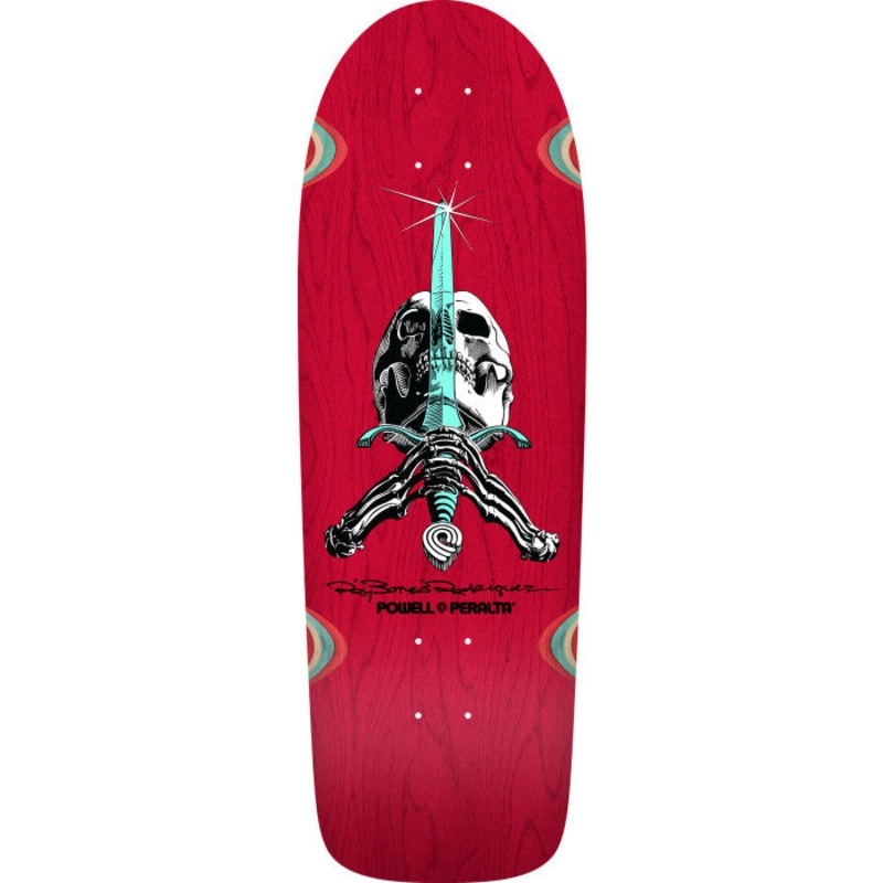 Powell - Ray Rodriguez OG Skull & Sword Snub Rodriguez Red Stain (10")